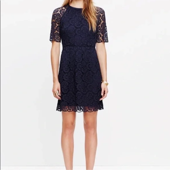 long sleeve lace floral dress Long Sleeves Floral Lace Tea Length Prom Dresses main image 0
